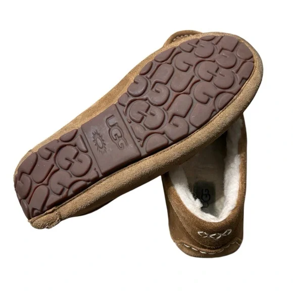 UGG Ansley Suede Moccasin Slippers in Chestnut Size 10 -- SUPER COMFY! - Picture 8 of 9